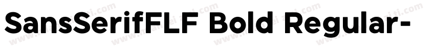 SansSerifFLF Bold Regular字体转换